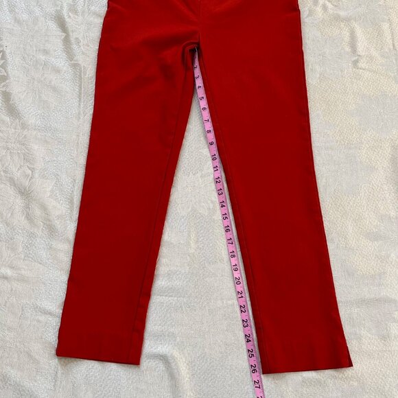 CHICO'S Red Slim Ankle Skinny Casual Pants Slacks Size 4R - Picture 10 of 11